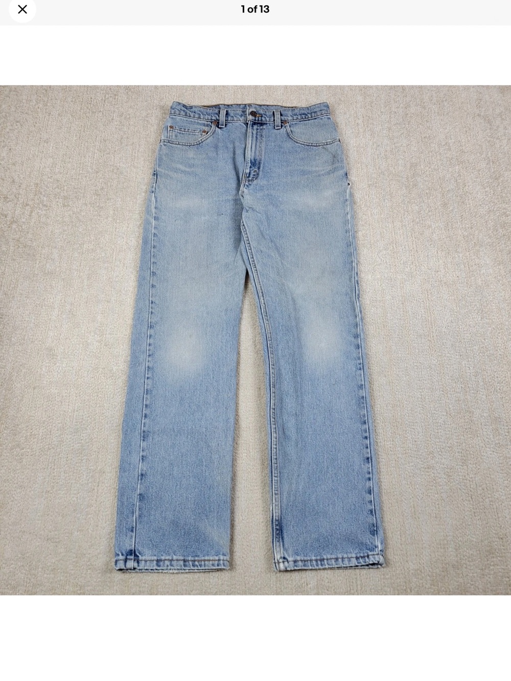 Vintage 505 Levi's Light Blue Straight Men’s Jeans